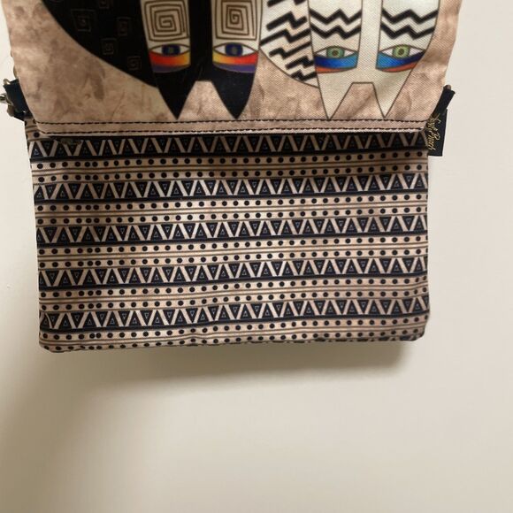 Laurel Burch Mythical Cats Feline Friends Double Canvas Shoulder Bags NWOT gift - Picture 5 of 11